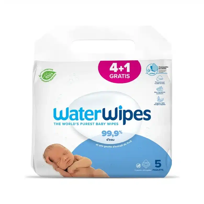 WATERWIPES Offre Lingettes Biodégradables Bébé | 240 u + 60u