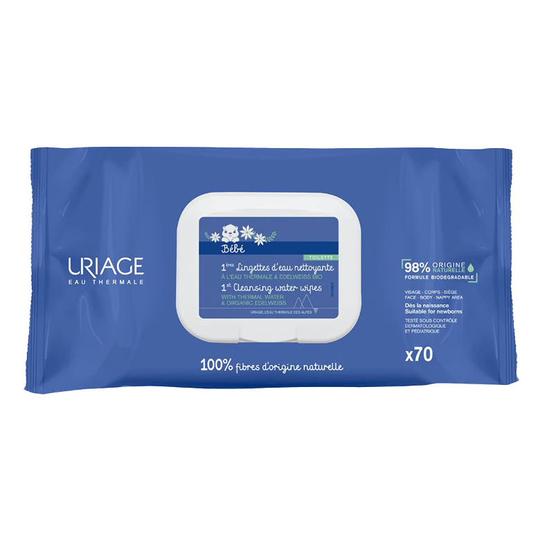 URIAGE Bébé 1ere Lingettes Nettoyantes/ 70 Unites