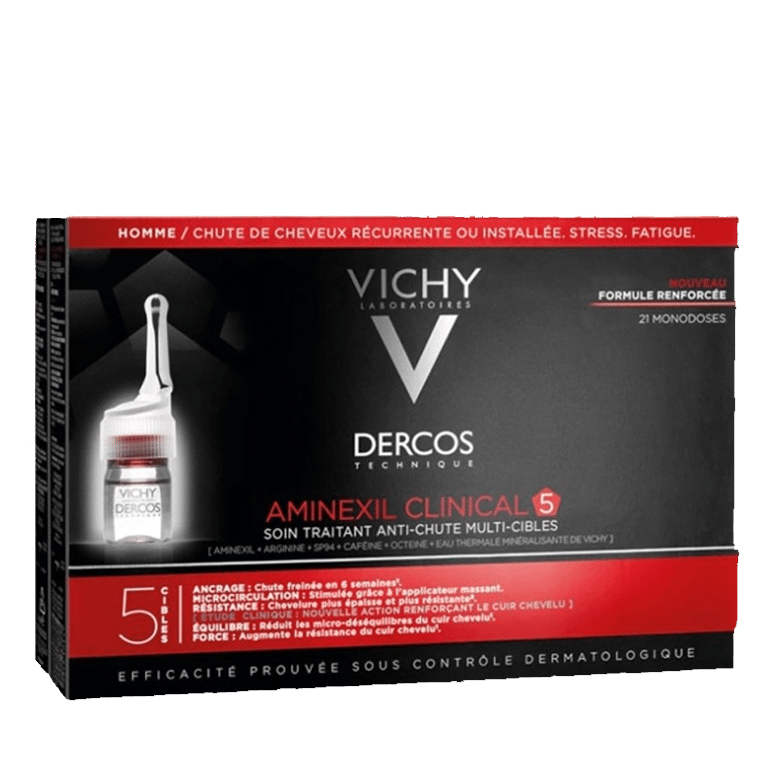 VICHY Dercos Aminexil Clinical 5 Hommes 21 Ampoules Monodoses
