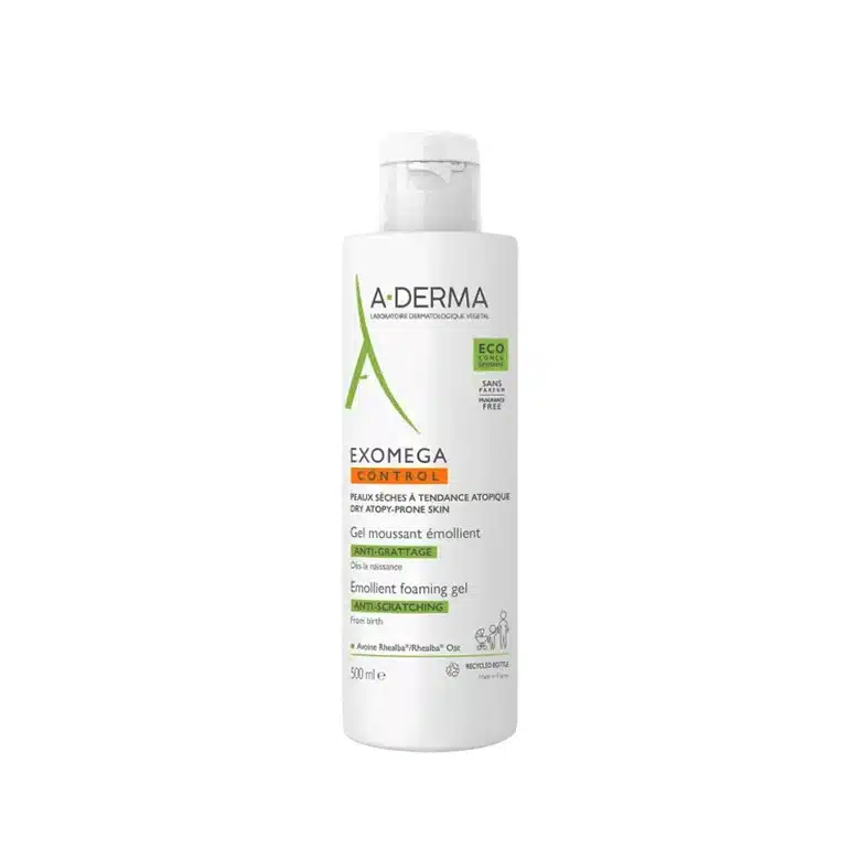 Aderma Exomega control gel moussant émollient anti-grattage 500 ml