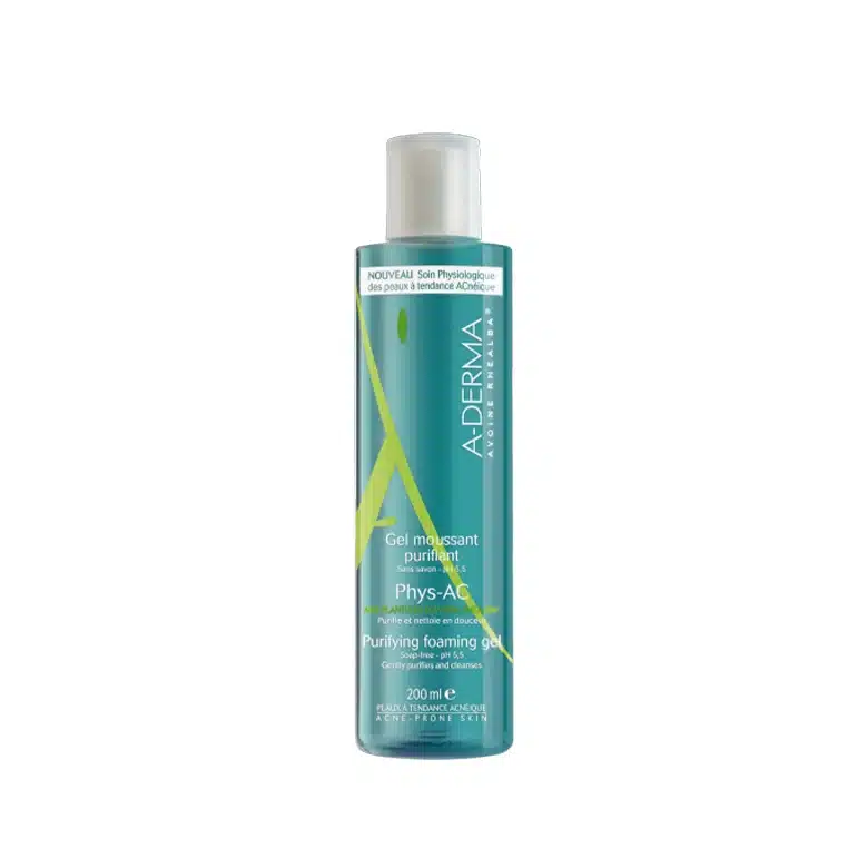 Aderma gel moussant purifiant phys-ac 200 ml