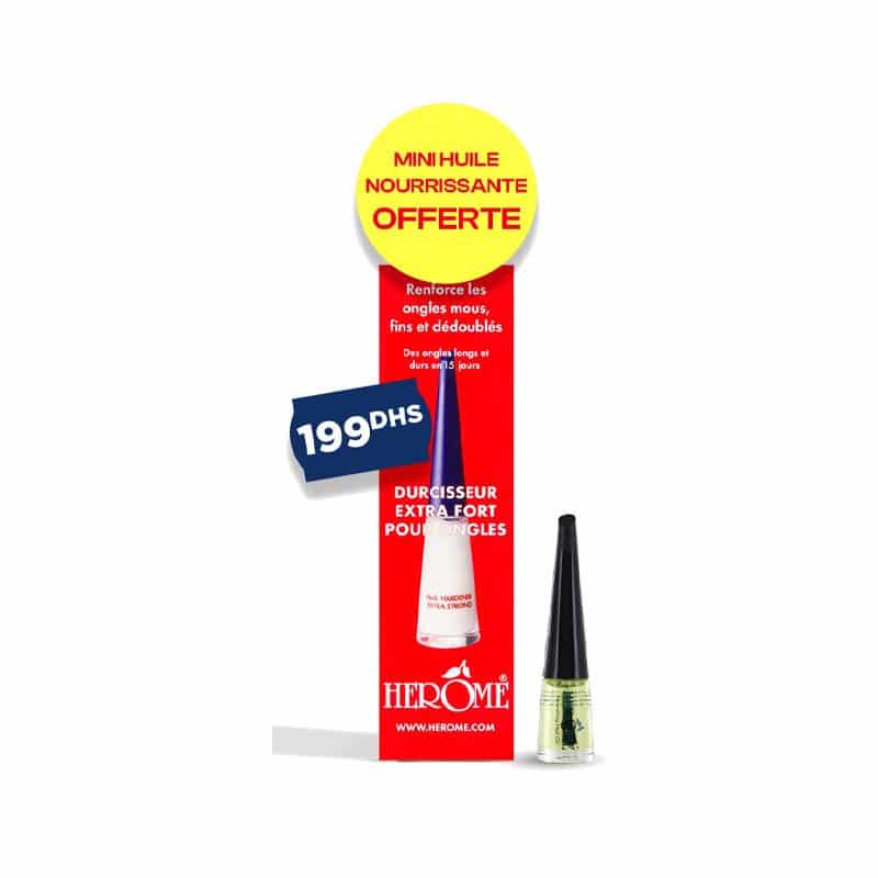 Herôme - Durcisseur Extra Fort + Mini Huile nourrissante gratuit