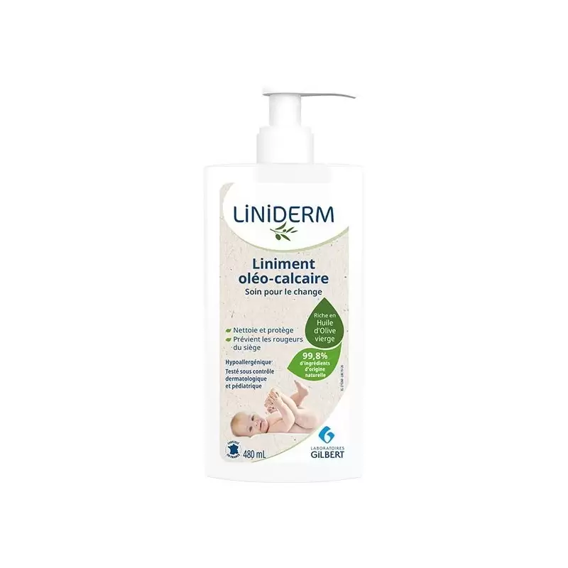 GILBERT LINIDERM Liniment Oléo-Calcaire Avec Pompe 480 Ml