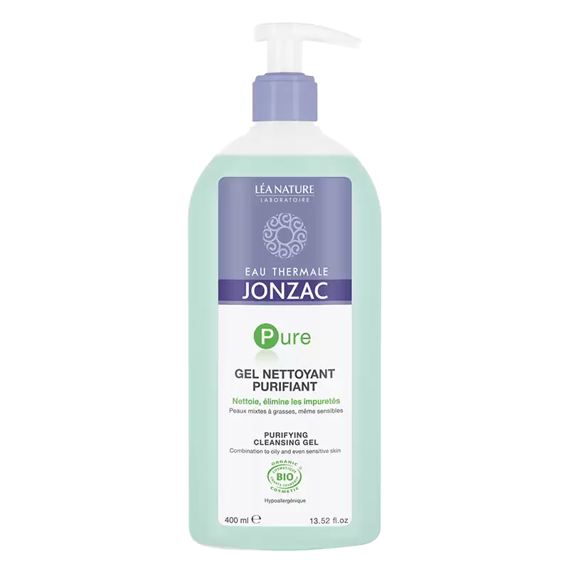 JONZAC PURE gel nettoyant purifiant BIO 400 ml