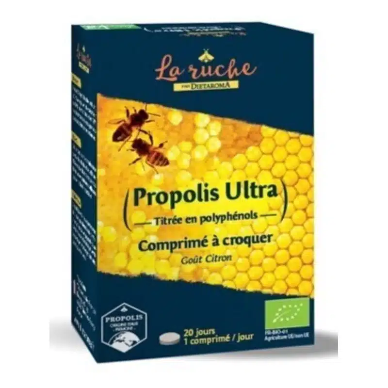 DIETAROMA Propolis – Comprimés à croquer Boîte de 20 comprimés