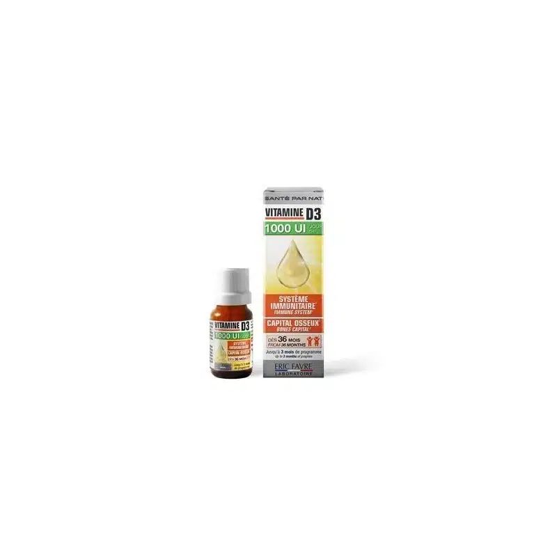 ERIC FAVRE – Vitamine D3 en gouttes Flacon 20 ml